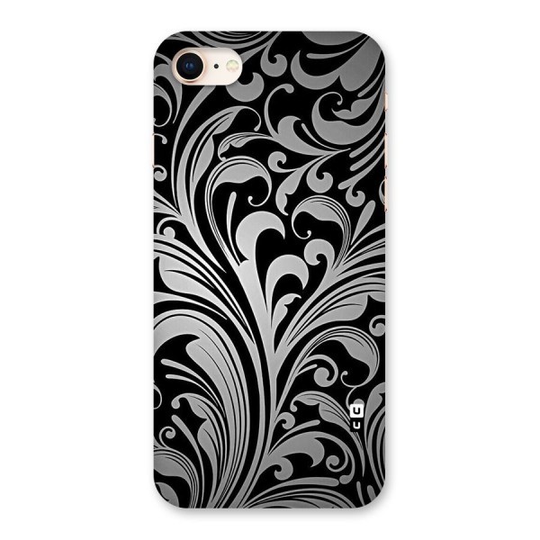 Grey Beauty Pattern Back Case for iPhone 8