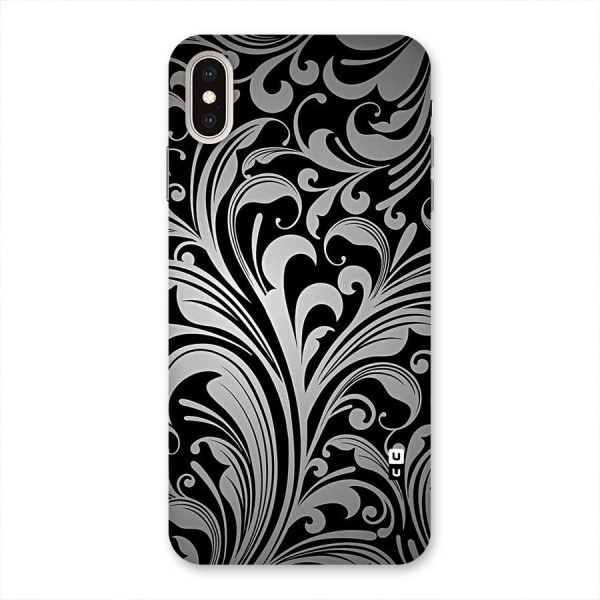Grey Beauty Pattern Back Case for iPhone XS Max