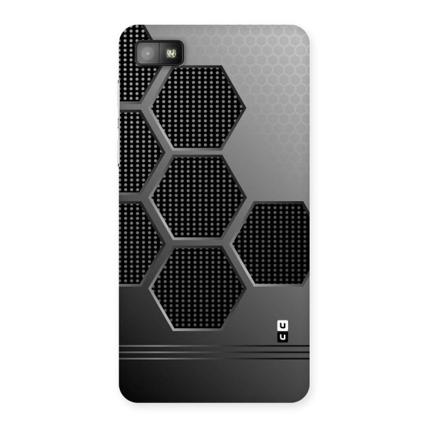 Grey Black Hexa Back Case for Blackberry Z10