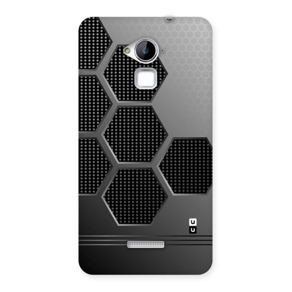 Grey Black Hexa Back Case for Coolpad Note 3