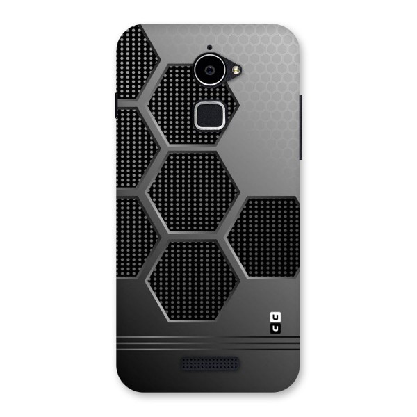 Grey Black Hexa Back Case for Coolpad Note 3 Lite