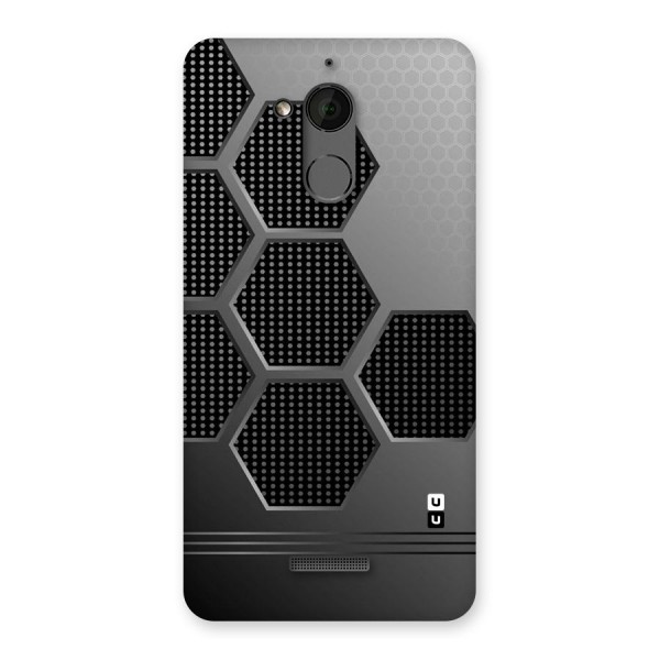 Grey Black Hexa Back Case for Coolpad Note 5