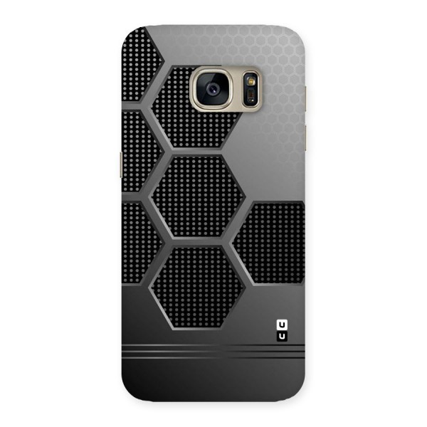 Grey Black Hexa Back Case for Galaxy S7