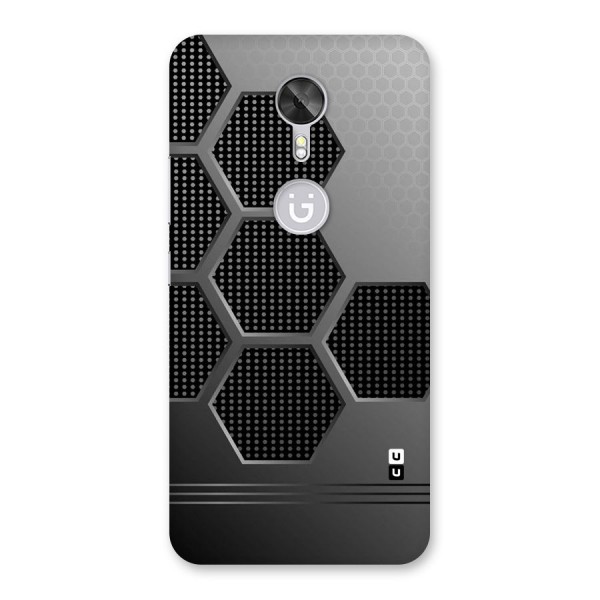 Grey Black Hexa Back Case for Gionee A1