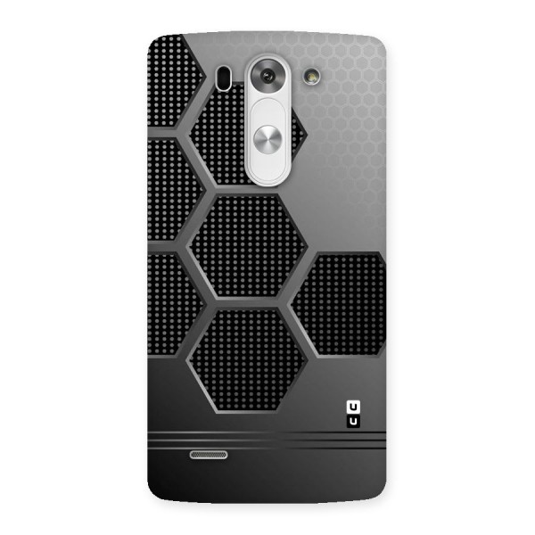 Grey Black Hexa Back Case for LG G3 Beat