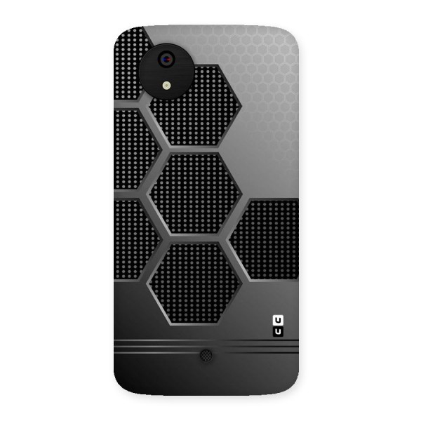 Grey Black Hexa Back Case for Micromax Canvas A1