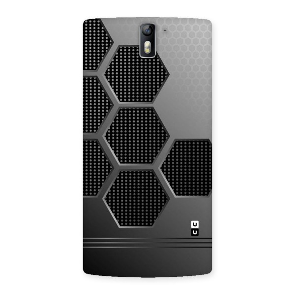 Grey Black Hexa Back Case for One Plus One