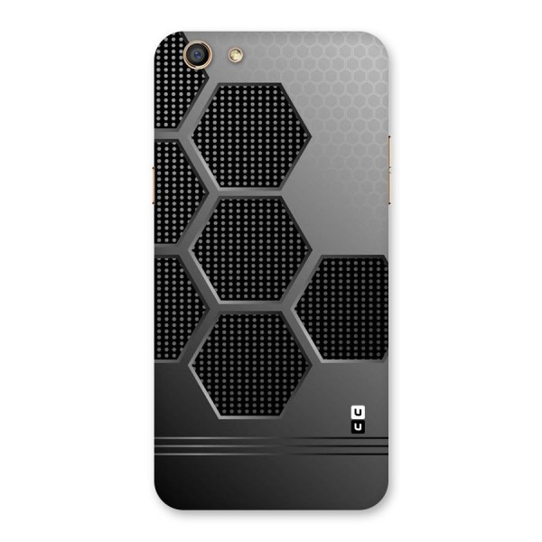 Grey Black Hexa Back Case for Oppo F3