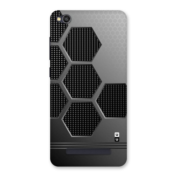 Grey Black Hexa Back Case for Redmi 4A