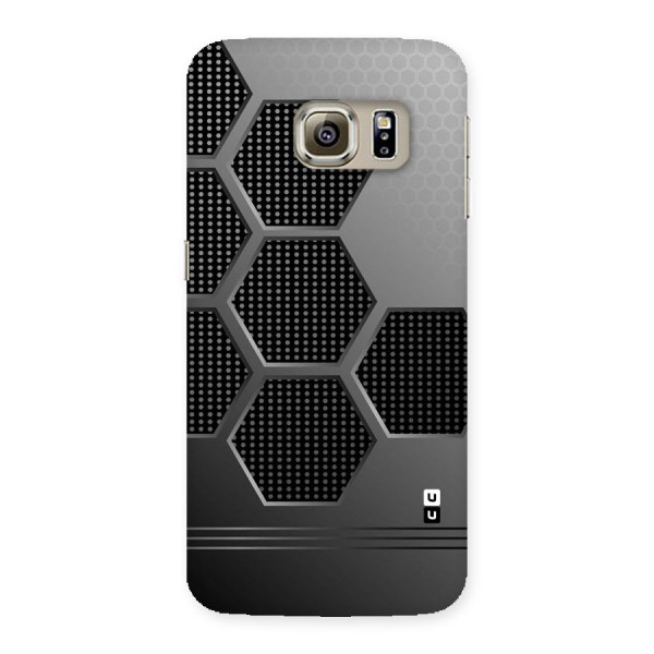 Grey Black Hexa Back Case for Samsung Galaxy S6 Edge