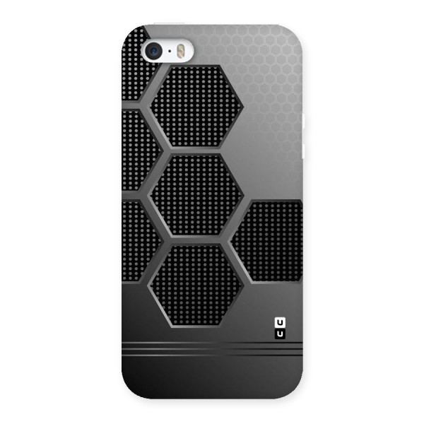 Grey Black Hexa Back Case for iPhone SE
