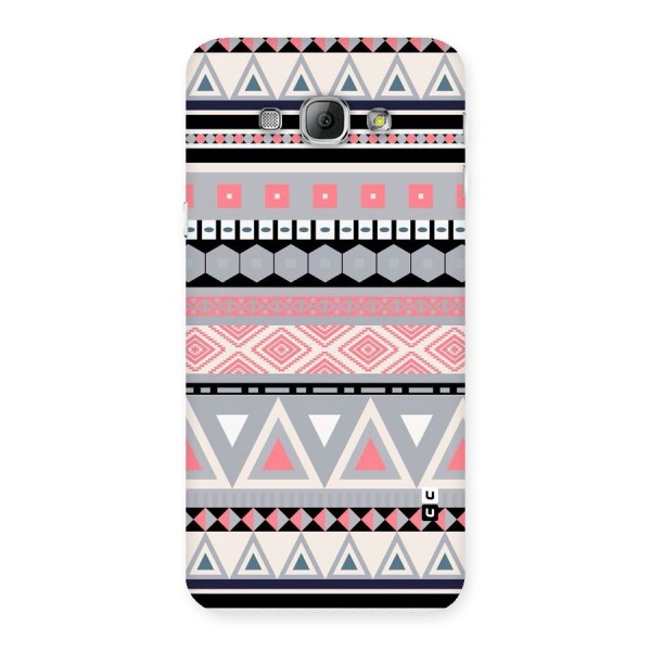 Grey Pink Pattern Back Case for Galaxy A8