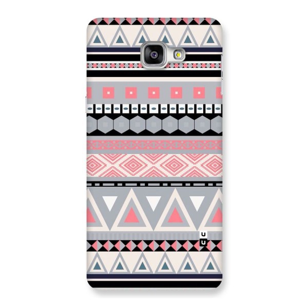 Grey Pink Pattern Back Case for Galaxy A9