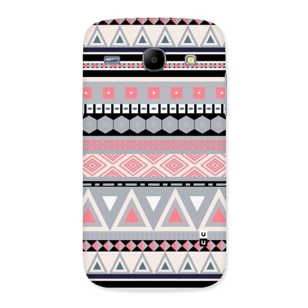 Grey Pink Pattern Back Case for Galaxy Core