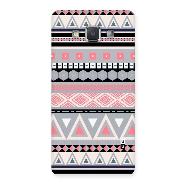 Grey Pink Pattern Back Case for Galaxy Grand 3