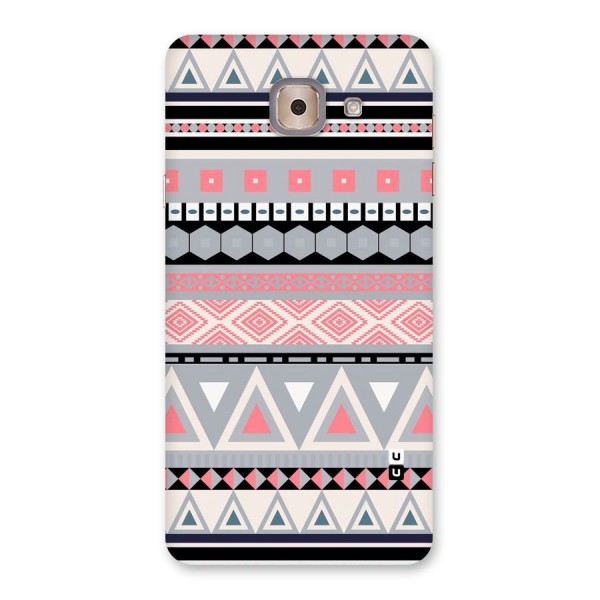 Grey Pink Pattern Back Case for Galaxy J7 Max