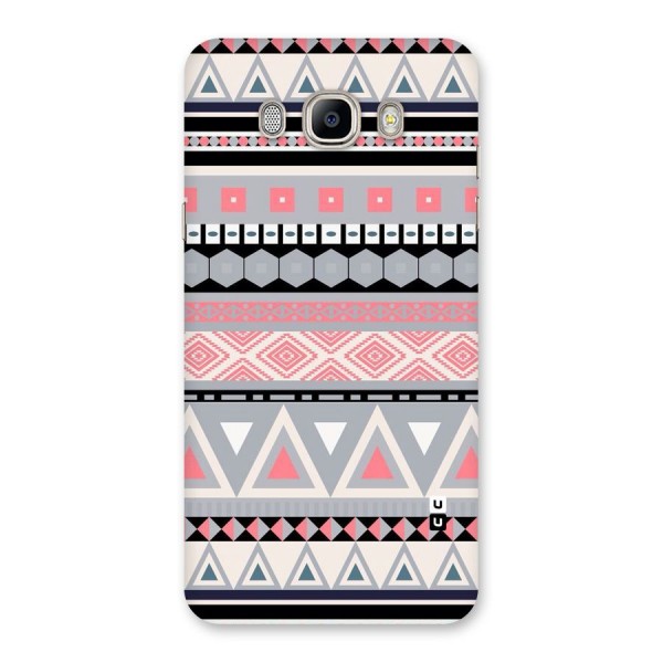 Grey Pink Pattern Back Case for Galaxy On8