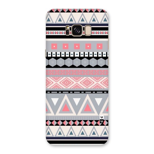 Grey Pink Pattern Back Case for Galaxy S8 Plus