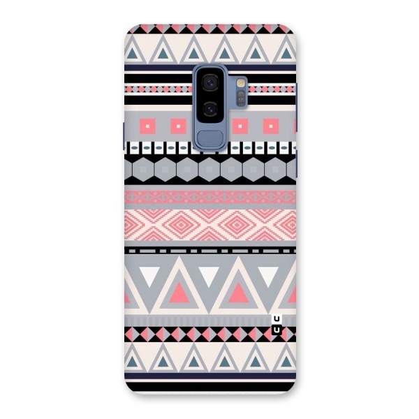 Grey Pink Pattern Back Case for Galaxy S9 Plus