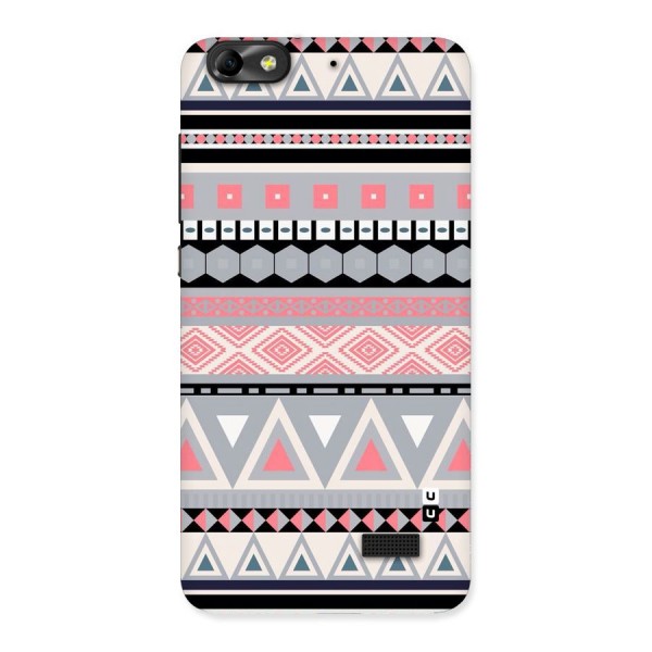 Grey Pink Pattern Back Case for Honor 4C