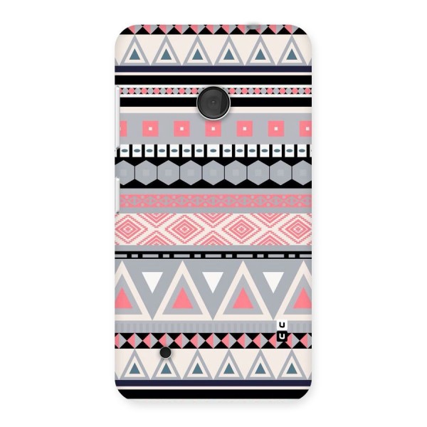 Grey Pink Pattern Back Case for Lumia 530