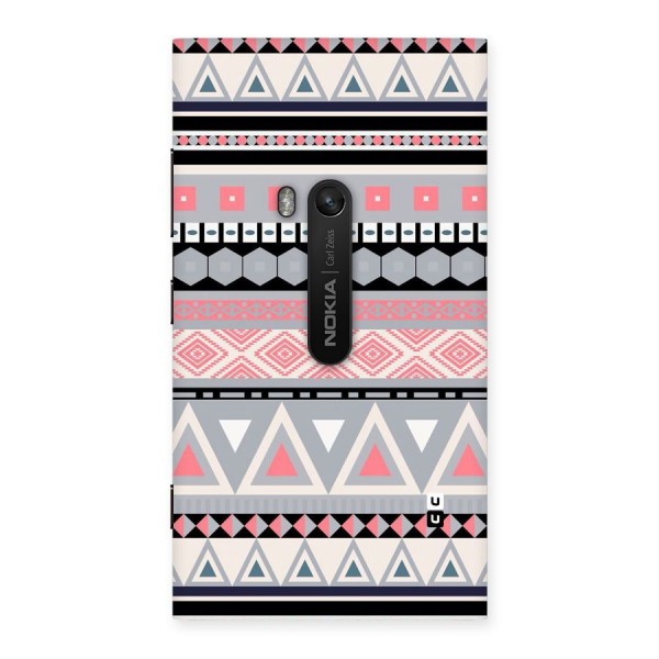 Grey Pink Pattern Back Case for Lumia 920