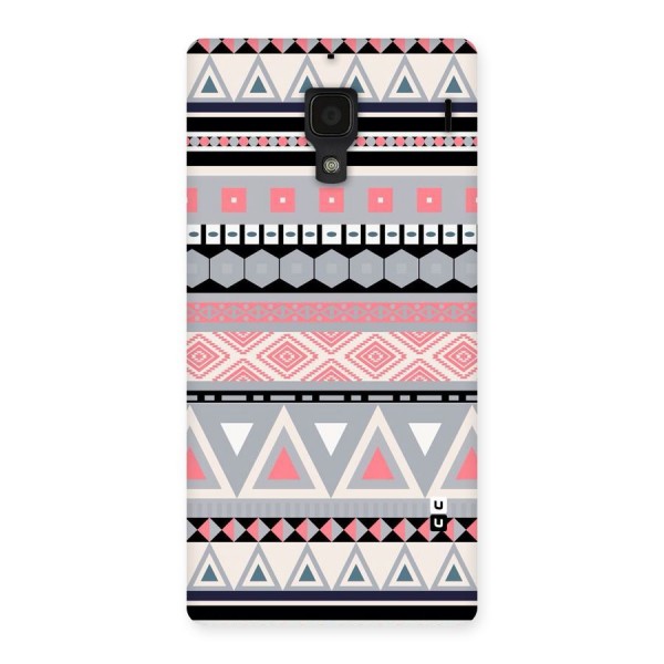 Grey Pink Pattern Back Case for Redmi 1S