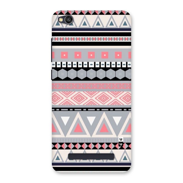 Grey Pink Pattern Back Case for Redmi 4A
