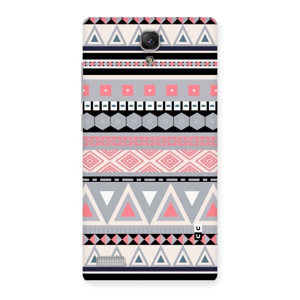Grey Pink Pattern Back Case for Redmi Note