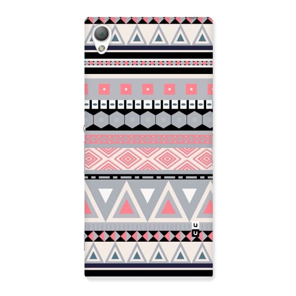 Grey Pink Pattern Back Case for Sony Xperia Z3