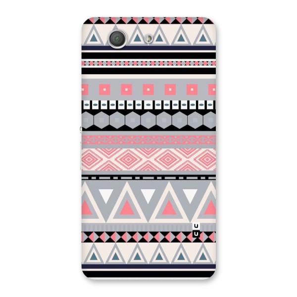 Grey Pink Pattern Back Case for Xperia Z3 Compact