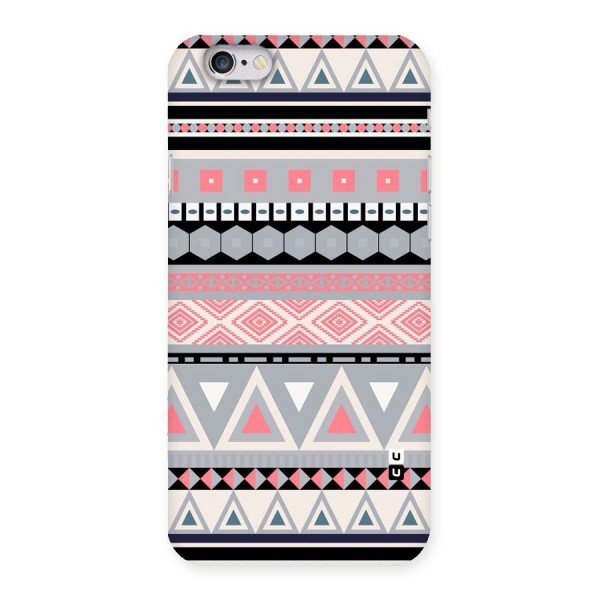 Grey Pink Pattern Back Case for iPhone 6 6S