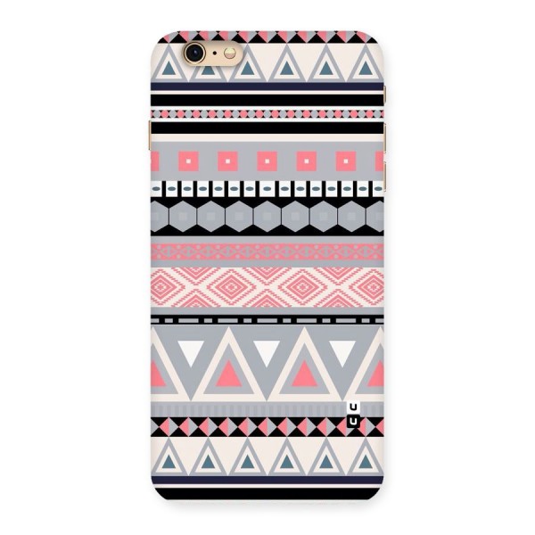 Grey Pink Pattern Back Case for iPhone 6 Plus 6S Plus