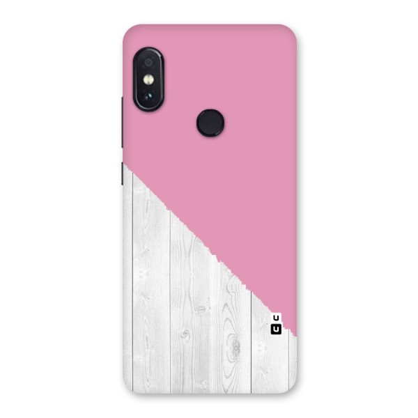 Grey Pink Wooden Design Back Case for Redmi Note 5 Pro