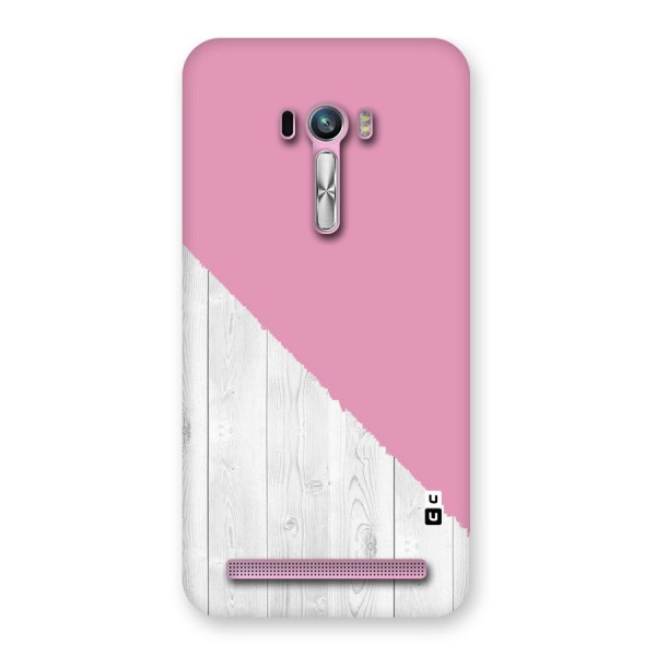 Grey Pink Wooden Design Back Case for Zenfone Selfie