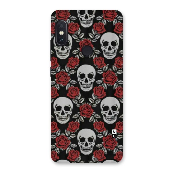 Grey Skulls Back Case for Redmi Note 5 Pro