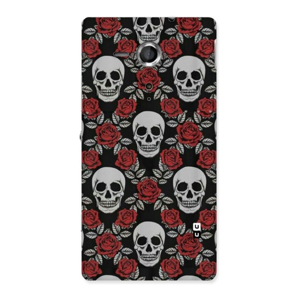 Grey Skulls Back Case for Sony Xperia SP
