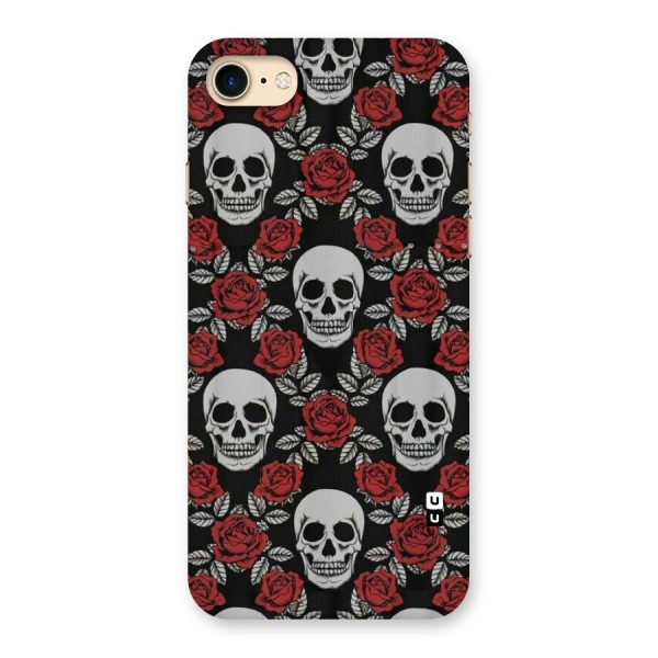 Grey Skulls Back Case for iPhone 7