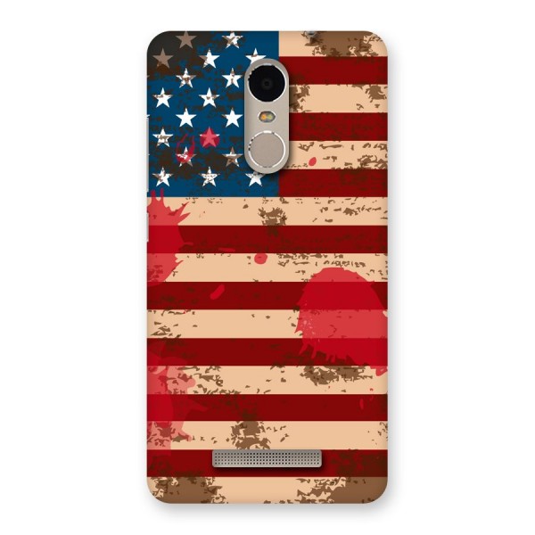 Grunge USA Flag Back Case for Xiaomi Redmi Note 3