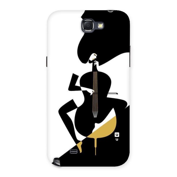 Guitar Women Back Case for Galaxy Note 2