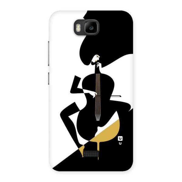 Guitar Women Back Case for Honor Bee