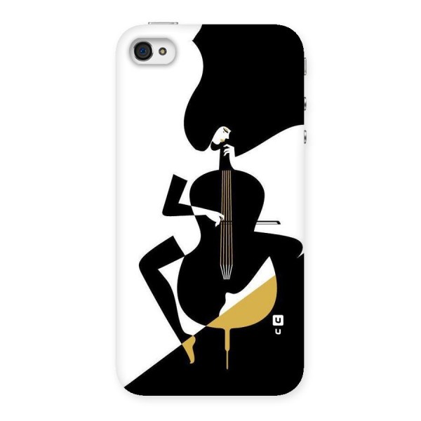 Guitar Women Back Case for iPhone 4 4s
