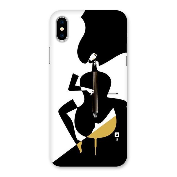 Guitar Women Back Case for iPhone X