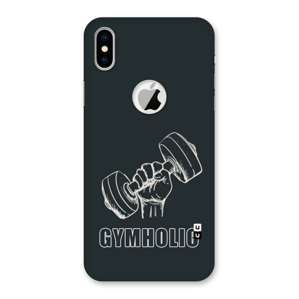 Gymholic Design Back Case for iPhone X Logo Cut