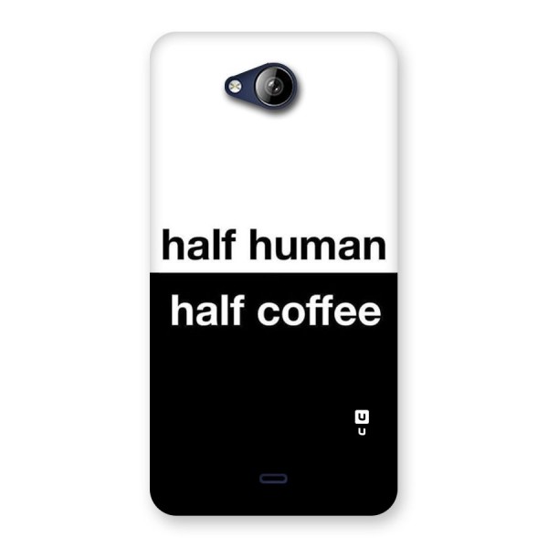 Half Human Half Coffee Back Case for Canvas Play Q355