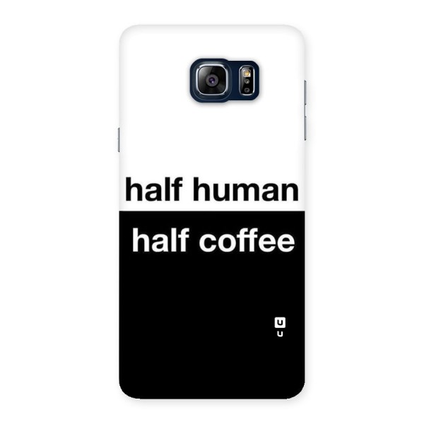 Half Human Half Coffee Back Case for Galaxy Note 5