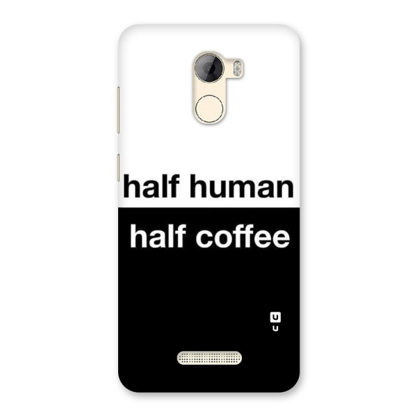 Half Human Half Coffee Back Case for Gionee A1 LIte