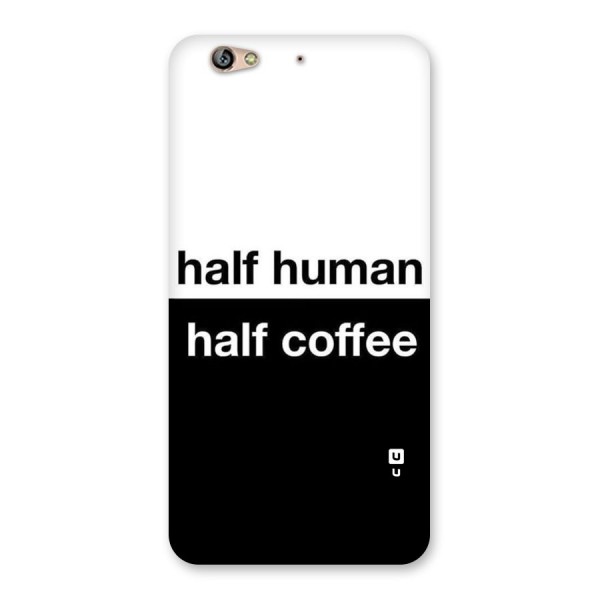 Half Human Half Coffee Back Case for Gionee S6