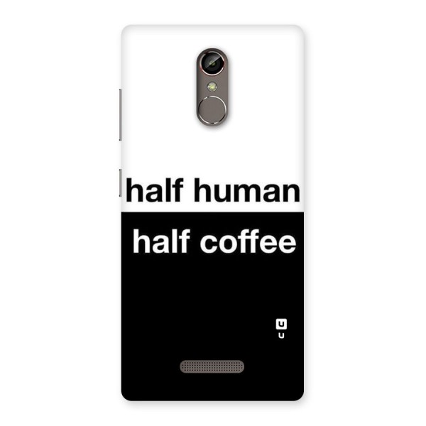 Half Human Half Coffee Back Case for Gionee S6s