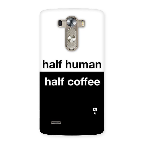 Half Human Half Coffee Back Case for LG G3
